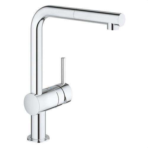 Aixeta de cuina monocomandament amb broc extraïble Minta XL crom amb referència 32168000 de la marca GROHE