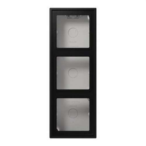 Caixa de superfície triple negre mat LS amb referència LS583ASWM de la marca JUNG