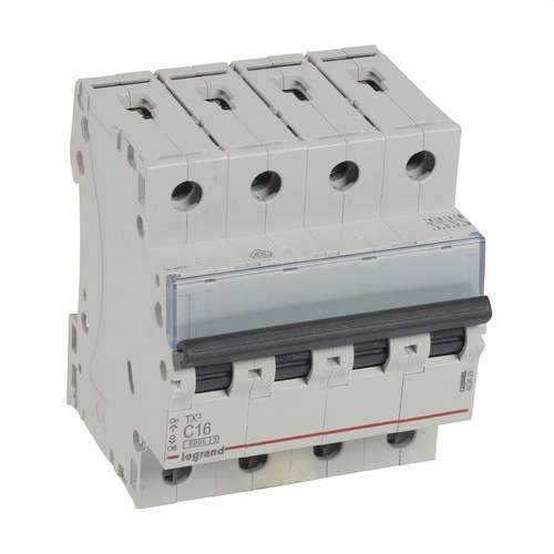 Magnetotèrmic TX3 4P 16A Corba C Corba C 6kA amb referència 403626 de la marca LEGRAND
