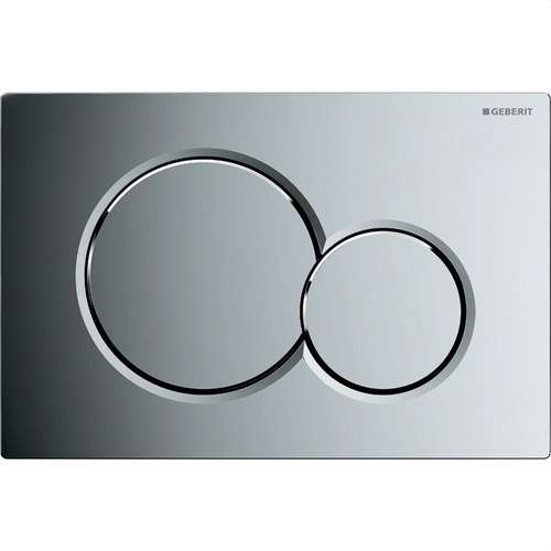 Polsador de doble descàrrega SIGMA01 cromat brillant amb referència 115.770.21.5 de la marca GEBERIT