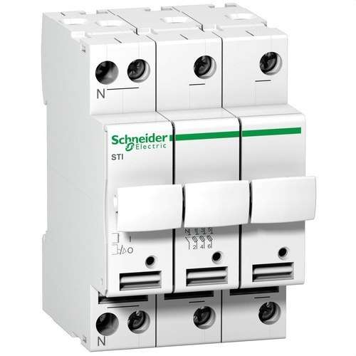 Portafusible seccionador Acti9 STI 3P+N 500V con referencia A9N15658 de la marca SCHNEIDER ELECTRIC