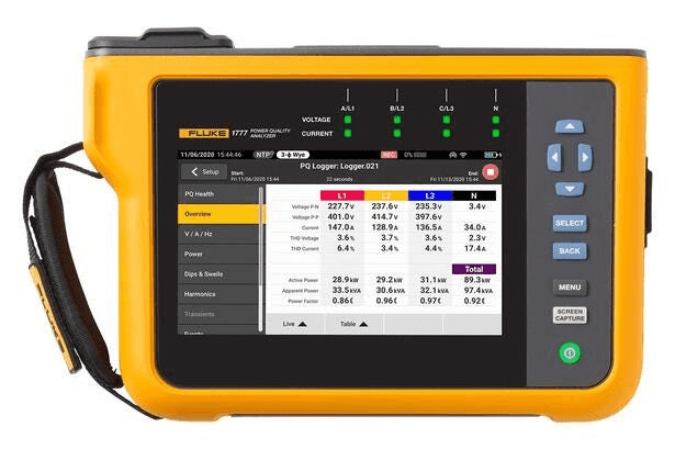 Analitzador de qualitat elèctrica Fluke 1775 amb referència 5117278 de la marca FLUKE