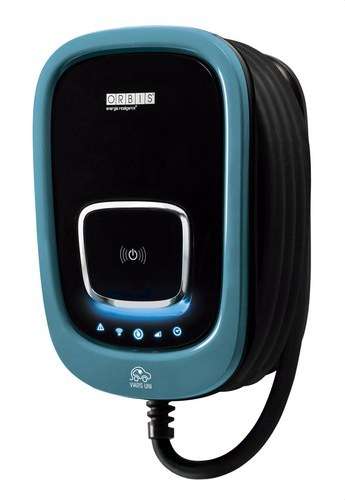 Carregador de cotxe elèctric monofàsic amb WiFi VIARIS UNI 7,4 kW amb manguera Tipus 2 de 5 metres amb referència OB94U220HA2 de la marca ORBIS