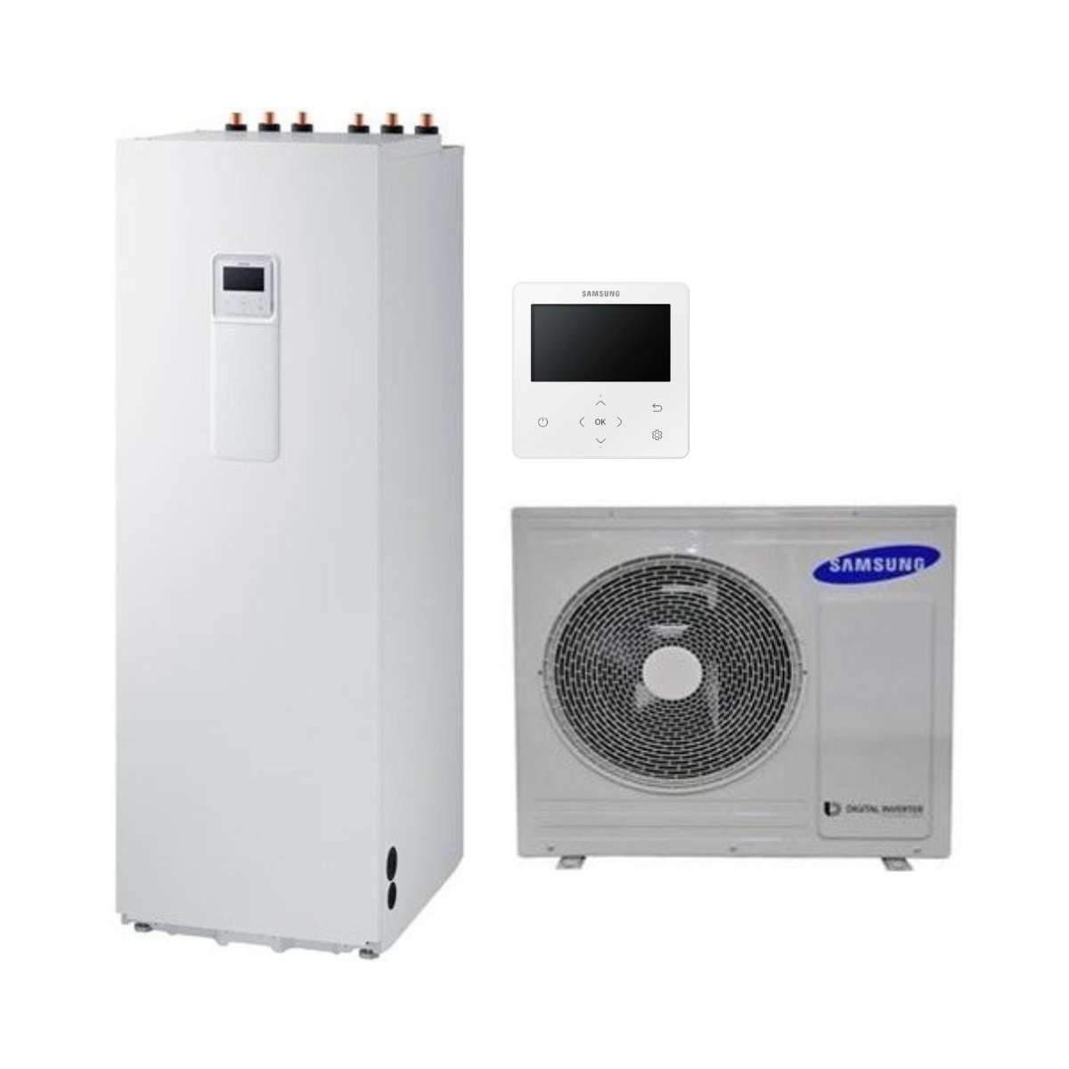 Aerotermia Samsung ClimateHub Split 5kW + acumulador de 260 litros con referencia SAMCLIMATEHUB5260 de la marca SAMSUNG