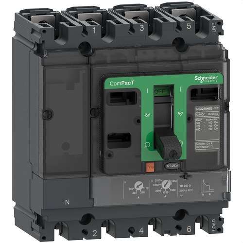 Interruptor automàtic ComPacT NSX160N 50kA AC 4P4R 160A TMD amb referència C16N4TM160 de la marca SCHNEIDER ELECTRIC