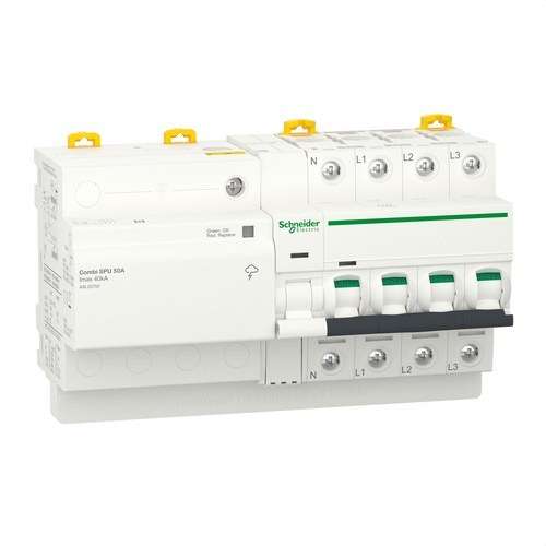 Interruptor automàtic amb protecció contra sobretensions Acti9 Combi SPU 3P + N 50 A amb referència A9L20750 de la marca SCHNEIDER ELECTRIC