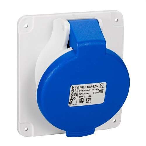 Base d’encastar inclinada de 16A 2P+TT 200-250V IP44 amb referència PKF16F425 de la marca SCHNEIDER ELECTRIC
