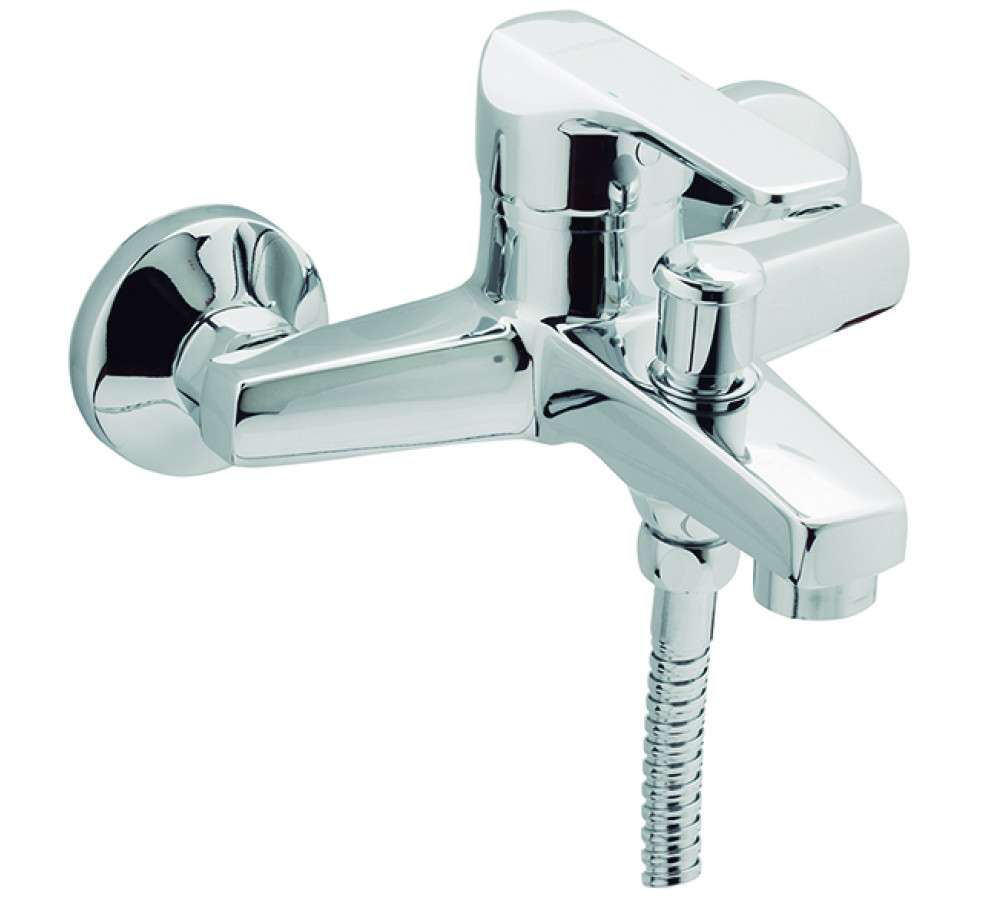 Aixeta de banyera monocomandament amb kit K8 crom amb referència 60100 28 45 66 de la marca GENEBRE