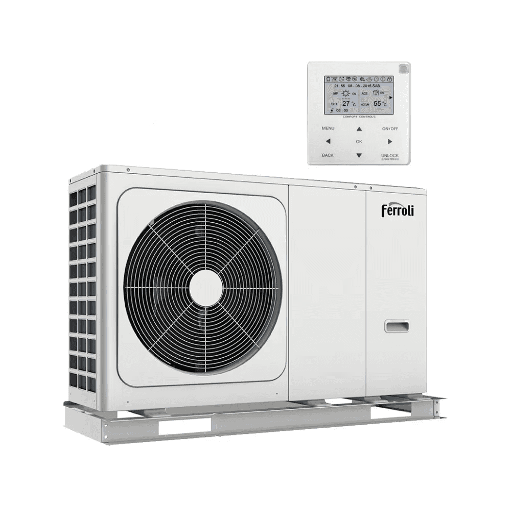 Bomba de calor aerotèrmia monobloc Ferroli OMNIA M 3.2 16 kW - Trifàsica amb referència 2CP000JF de la marca FERROLI