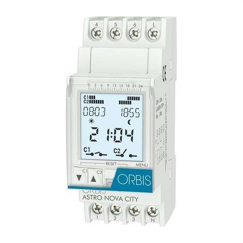 Interruptor horari astronòmic ASTRO NOVA CITY 230V amb referència OB178012 de la marca ORBIS