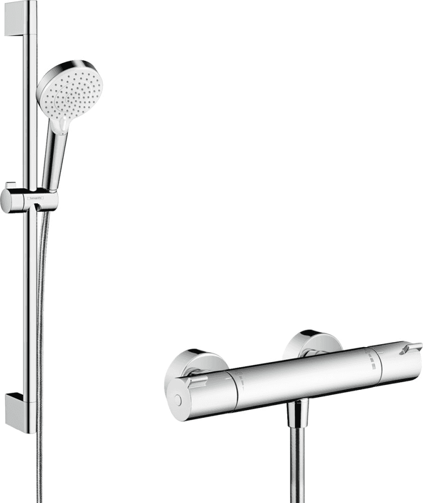 Set de dutxa Hansgrohe Vario amb termòstat Ecostat 1001 CL i barra de 65 cm amb referència 27812400 de la marca HANSGROHE