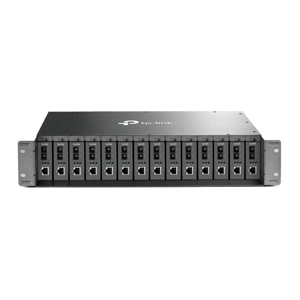 Xassís bastidor de 14 ranures amb referència TL-MC1400 de la marca TP-LINK