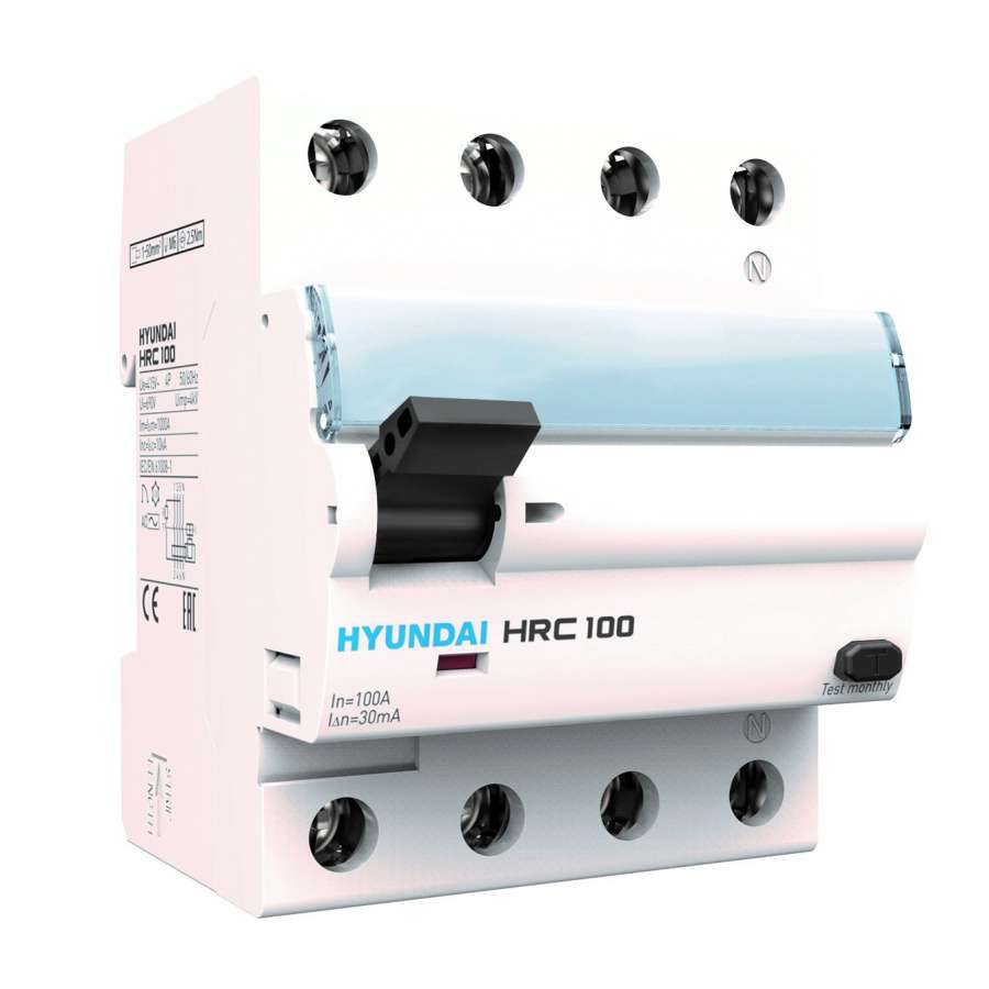 Diferencial STD 4P 100A 300mA Classe A amb referència HRC100S-F4PG7100 de la marca HYUNDAI
