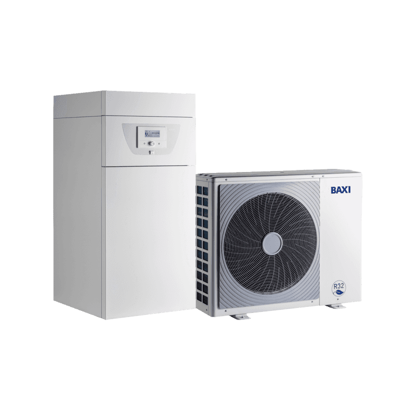 Bomba de calor aerotermia con acumulador de 180 litros Baxi PLATINUM BC V200 iR32 16 MR con referencia 7830823 de la marca BAXI 