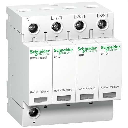 Limitador de sobretensiones transitorias tipo 2 señal Acti9 iPRD65r 3PN 65 kA con referencia A9L65601 de la marca SCHNEIDER ELECTRIC