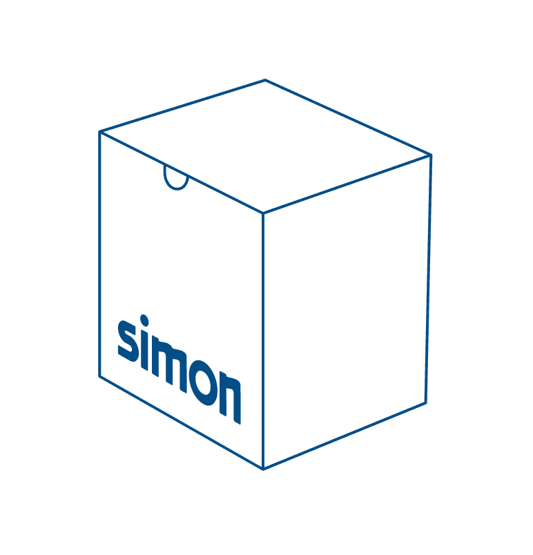 Salida de cables titanio Simon 270 con referencia 20000801-096 de la marca SIMON