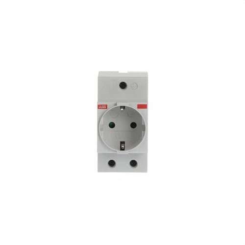 presa elèctrica ABB gris sense interruptor interior 16A IP20 IP30 250 V amb referència 2CSM210000R0721 de la marca ABB