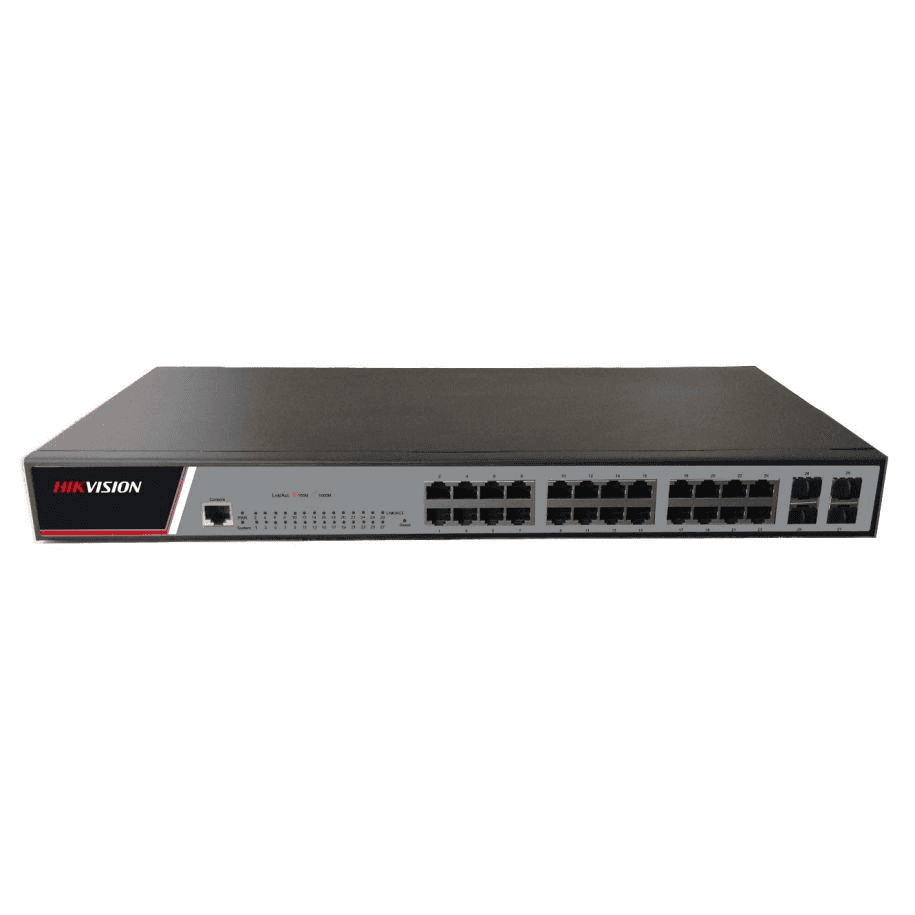 Switch gestionable de 28 ports Hikvision Gigabit DS-3E2528 amb referència DS-3E2528 de la marca HIKVISION