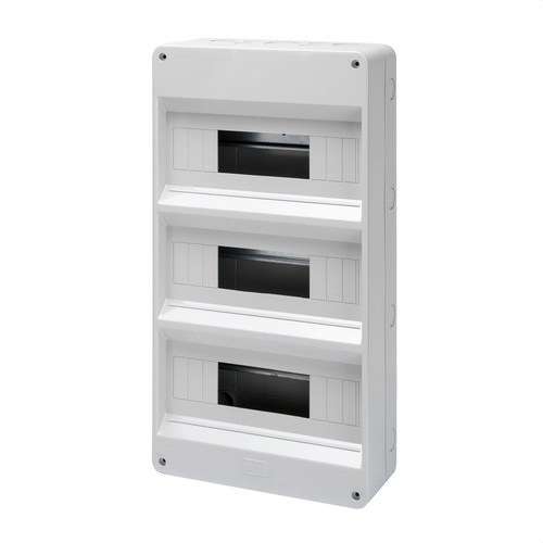 Caixa de distribució de superfície sense porta 36 mòduls (12x3) amb referència GW40032 de la marca GEWISS