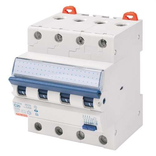 Magnetotérmico diferencial compacto MCD 4P 16A Clase A 4 módulos con referencia GW94167 de la marca GEWISS