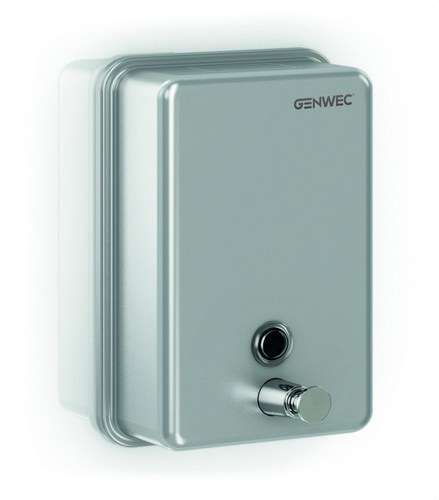 Dosificador de sabó vertical 1100ml inox 304 setinat amb referència GW04 01 04 01 de la marca GENWEC