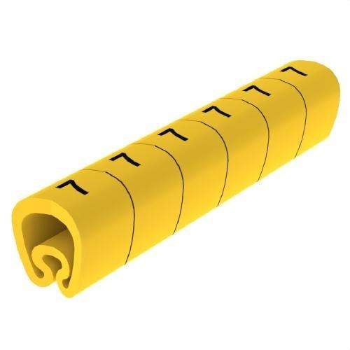Senyalitzadors precortats grocs Ø18 PVC plastificats amb referència 1813-7 de la marca UNEX