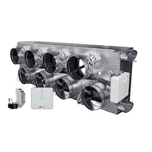 Plenum motoritzat Airzone Easyzone 25 Wi-Fi Standard + VMC AZC25FUJST01L8 per a Fujitsu – 8 sortides Ø200 mm (alta capacitat) amb referència AZC25FUJST01L8 de la marca AIRZONE