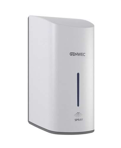 Dosificador automàtic de desinfectant de mans en esprai ABS blanc amb referència GW04 15 01 00 de la marca GENWEC