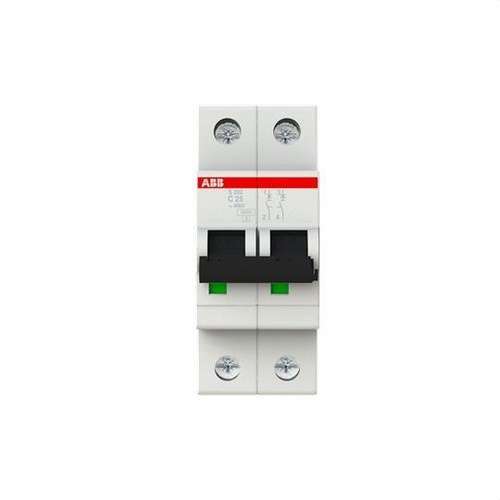 Magnetotérmico S202-C25 2P 25A Curva C 10kA con referencia 2CDS252001R0254 de la marca ABB