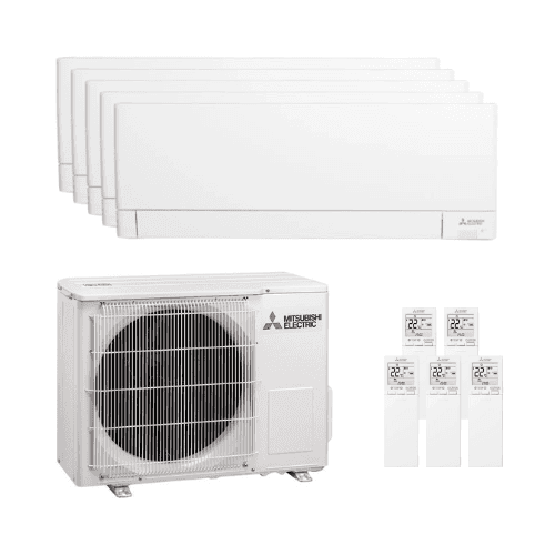 Aire condicionat 5x1 amb wifi Mitsubishi MSZ-AY 2,5 kW (3) + 3,5 kW (2) amb referència MXZMSZAY-2525253535-102 de la marca MITSUBISHI