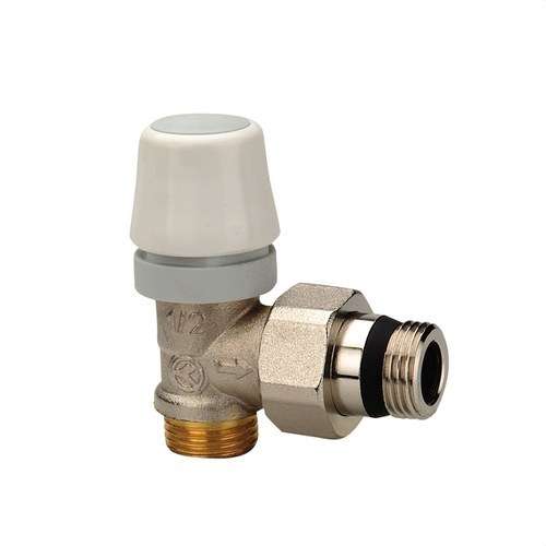 Válvula termostática de escuadra macho 1/2" con referencia 67490 de la marca ORKLI