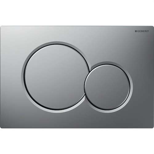 Polsador de doble descàrrega SIGMA01 cromat mate amb referència 115.770.JQ.5 de la marca GEBERIT