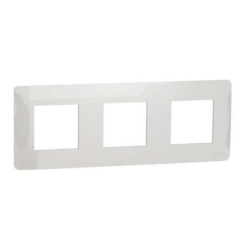 Marc de 3 elements blanc polar New Unica Studio amb referència NU200618 de la marca SCHNEIDER ELECTRIC