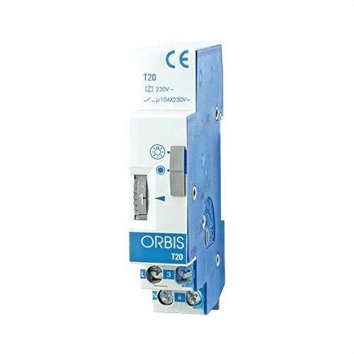 Mecanisme de rellotgeria modular T-20 230V RAIL DIN 45 segons a 7 minuts amb referència OB062031 de la marca ORBIS