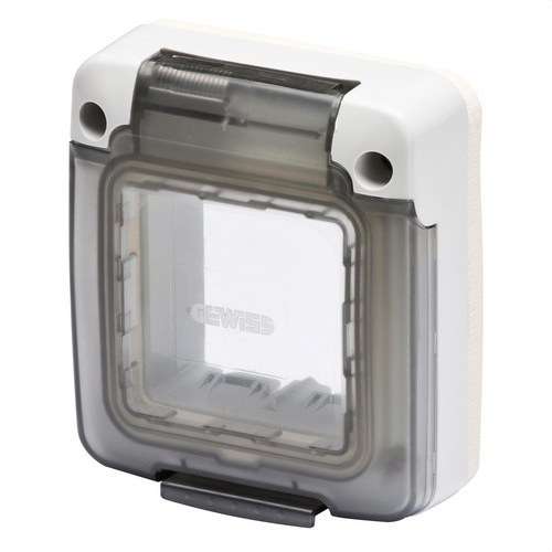 Tapa COMBI IN porta fumada 2 mòduls amb referència GW27403 de la marca GEWISS