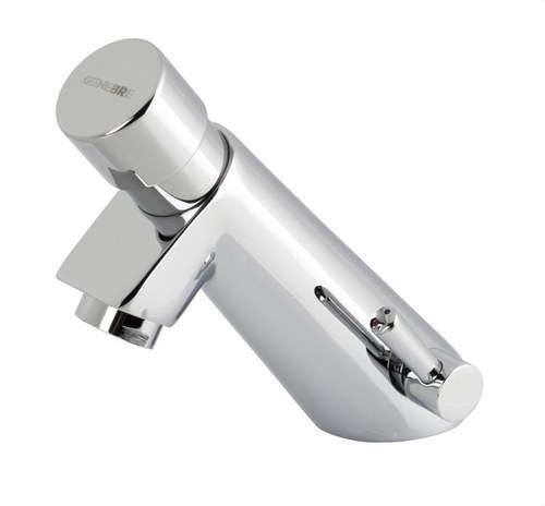 Aixeta de lavabo temporitzada amb polsador IPSON 1/2" crom amb referència 1031 04 de la marca GENEBRE