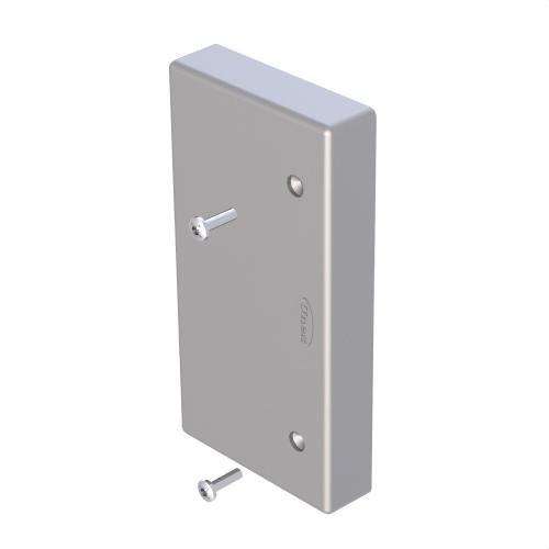 Tapa final color alumini 50X100 U24X amb referència 93371-03 de la marca UNEX