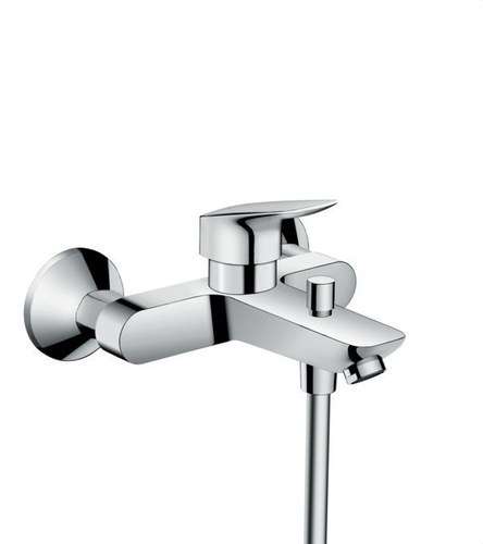 Aixeta de dutxa i banyera monocomandament Logis crom amb referència 71400000 de la marca HANSGROHE