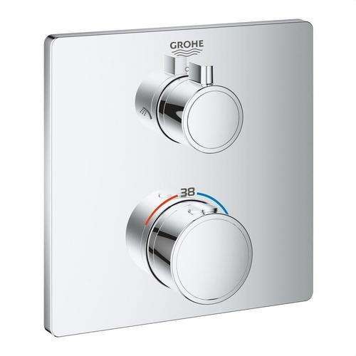 Termòstat de dutxa per a 2 sortides amb tancament i inversor integrat Grohtherm - Crom amb referència 24079000 de la marca GROHE