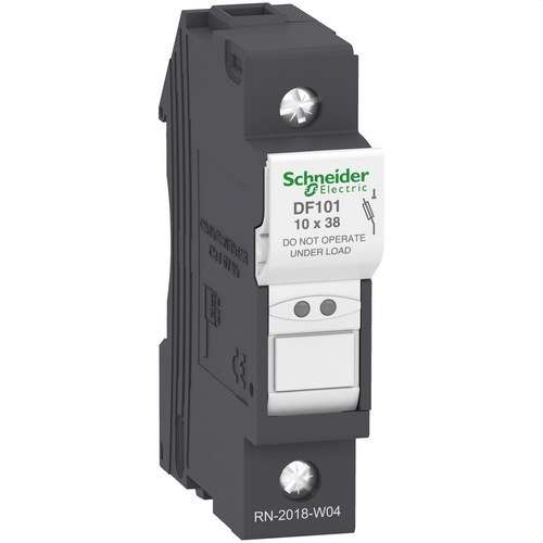 Portafusibles sin piloto 1P 32A fusible 10X38 con referencia DF101 de la marca SCHNEIDER ELECTRIC