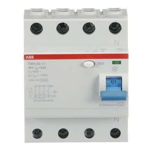 Diferencial 4P 40A Classe AC 300mA amb referència 2CSF204001R3400 de la marca ABB