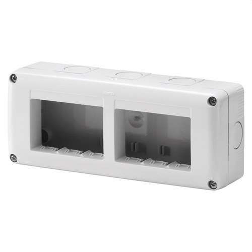 Caixa de superfície per a mecanismes SYSTEM 6 mòduls IP40 amb referència GW27005 de la marca GEWISS