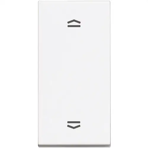 Conmutador doble estrecho de 1 módulopara persianas blanco Classia con referencia RW4027N de la marca BTICINO