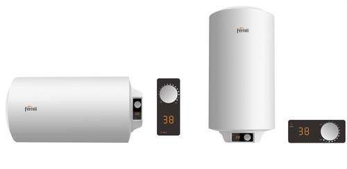 Termo elèctric vertical TIBER C Slim 50 litres amb referència GRKD44KA de la marca FERROLI