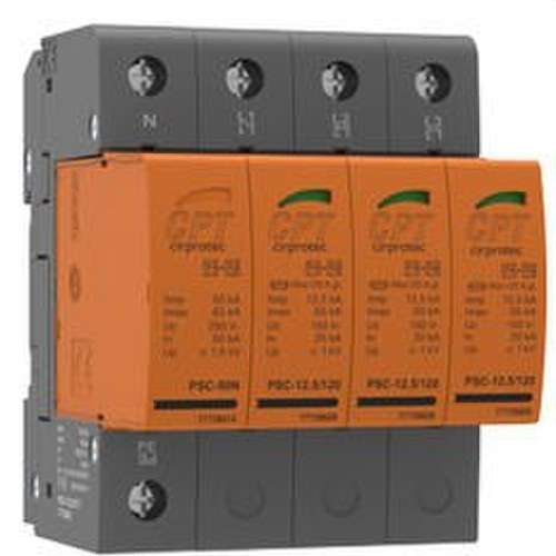 Protector de sobretensions transitòries PSC4-12,5/400TT 3P+N 12,5kA 4 mòduls desendollable amb referència 77738405 de la marca CIRPROTEC