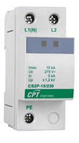 Protector de sobretensions Tipus 2 2P 15kA amb referència 77705228 de la marca CIRPROTEC