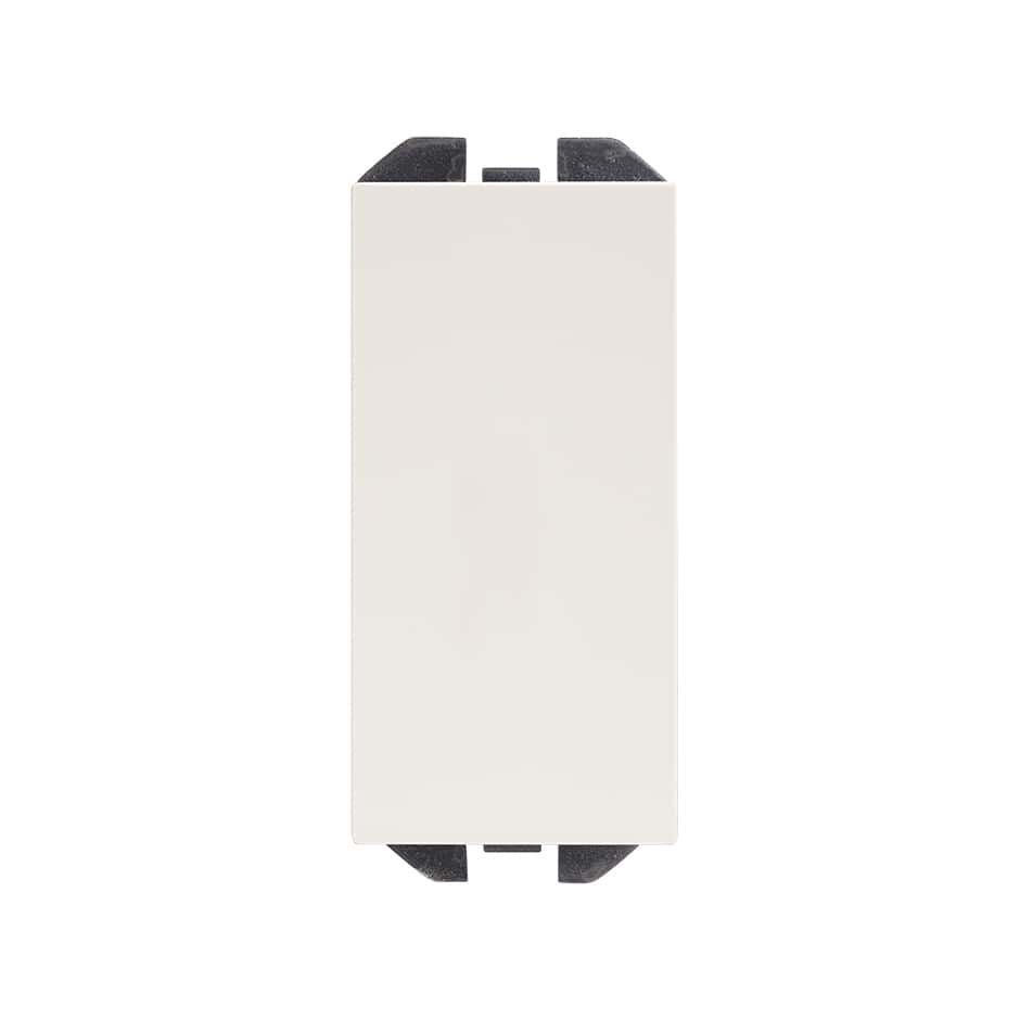 Tapa ciega estética mínima blanco mate Simon 270 con referencia 20001800-190 de la marca SIMON