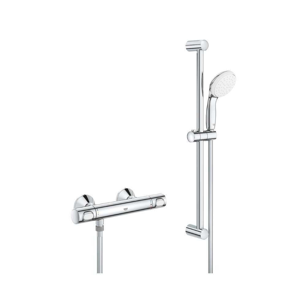 Conjunto de ducha termostática 1/2" Grohe Grohtherm 500 cromo con referencia 34796001 de la marca GROHE