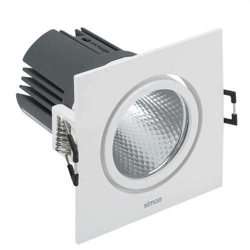 Downlight LED 703.24 ORIENTABLE QUADRAT 3000K WIDE FLOOD blanc amb referència 70324030-483 de la marca SIMON