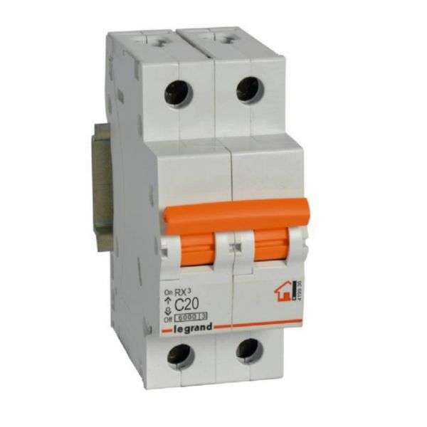 Magnetotèrmic RX³ - 2P - 230/400V~ - 20A - corba C amb referència 419936 de la marca LEGRAND
